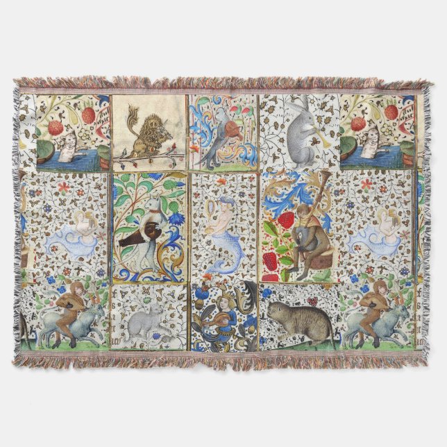 COBERTOR INSTRUMENTOS MUSICAIS DE JOGO BESTIÁRIO MEDIEVAL (Frente)