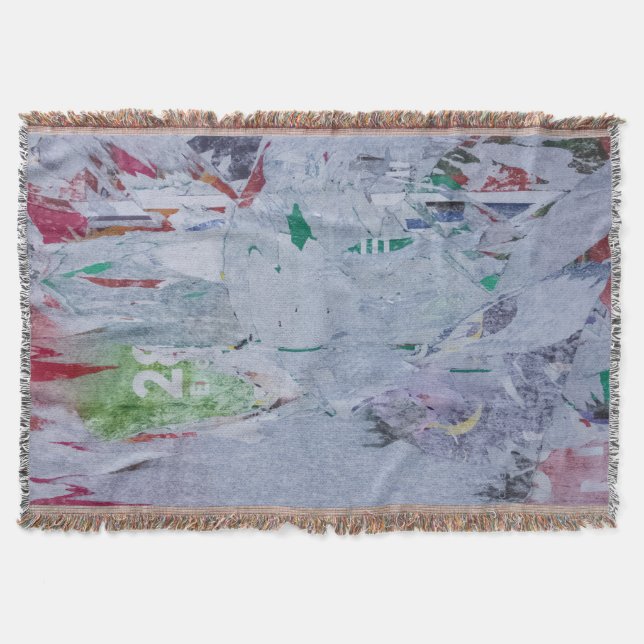 Cobertor Inverno antigo poster parece cinza verde branca ve (Frente)