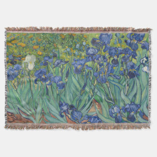 Cobertor Íris, Pintura a Óleo Floral, Vincent Van Gogh