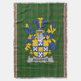 Cobertor Irish Accots Casaco de Armas Family Crest Irlanda