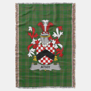 Cobertor Irish Athy Casaco do Serviço Familiar de Armas Irl