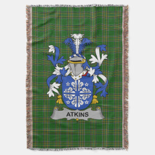 Cobertor Irish Atkins Casaco do Serviço Familiar de Armas I