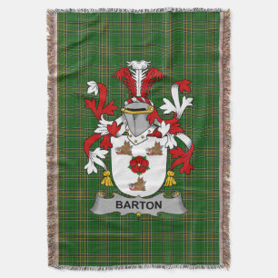Cobertor Irish Barton Casaco do Serviço Familiar de Armas I
