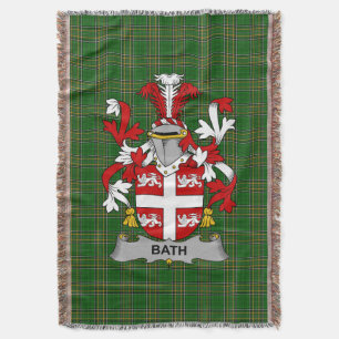 Cobertor Irish Bath Casaco do Serviço Familiar de Armas Irl