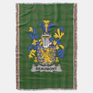Cobertor Irish Beaumont Casaco do Serviço Familiar de Armas