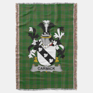 Cobertor Irish Carmick Casaco do Serviço Familiar de Armas