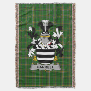 Cobertor Irish Carrell Casaco do Serviço Familiar de Armas
