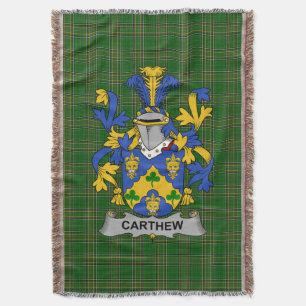 Cobertor Irish Carthew Casaco do Serviço Familiar de Armas