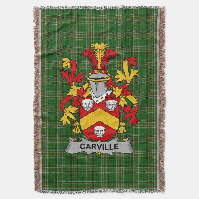 Cobertor Irish Carville ou McCarville - Casaco da Família d (Frente Vertical)