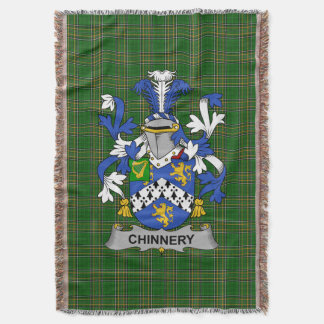 Cobertor Irish Chinnery Casaco de Armamento Family Crest Ir