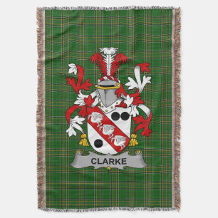 Cobertor Irish Clarke Casaco do Serviço Familiar de Armas I