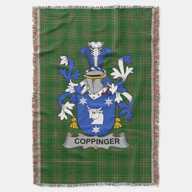 Cobertor Irish Coppinger Casaco do Serviço Familiar de Arma (Frente Vertical)