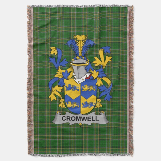 Cobertor Irish Cromwell Casaco do Armamentos Family Crest I (Frente Vertical)