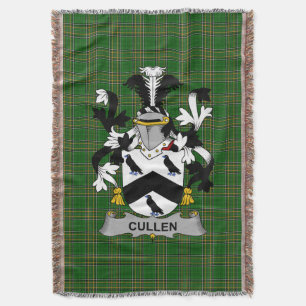 Cobertor Irish Cullen ou McCullen Casaco de Armas Family Cr