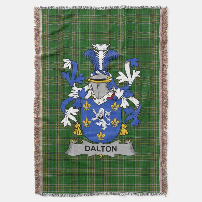 Cobertor Irish Dalton, Casaco de Armas, Serviço Familiar Ir (Frente Vertical)