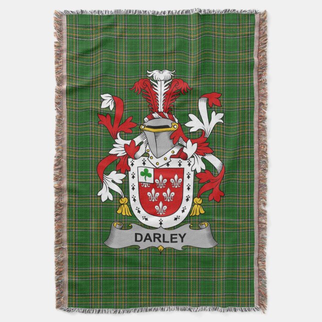Cobertor Irish Darley Casaco do Serviço Familiar de Armas I (Frente Vertical)