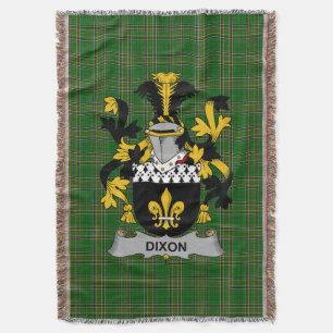 Cobertor Irish Dixon Casaco do Serviço Familiar de Armas Ir