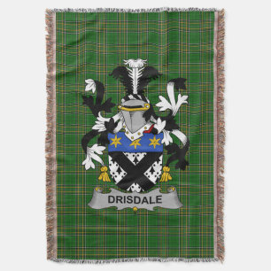 Cobertor Irish Drisdale Casaco do Serviço Familiar de Armas