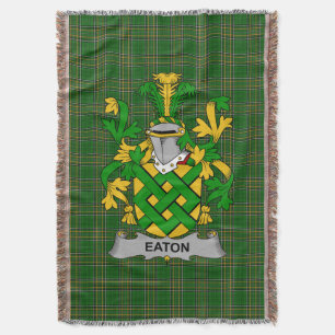 Cobertor Irish Eaton Casaco do Serviço Familiar de Armas Ir