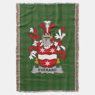 Cobertor Irish Everard Casaco do Serviço Familiar de Armas