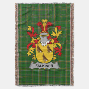 Cobertor Irish Falkiner Casaco do Serviço Familiar de Armas