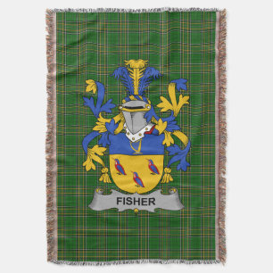 Cobertor Irish Fisher Casaco do Serviço Familiar de Armas I