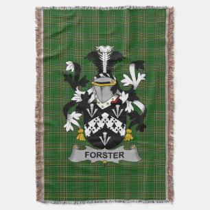 Cobertor Irish Forster Casaco do Serviço Familiar de Armas