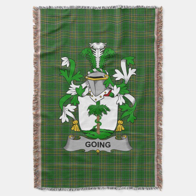 Cobertor Irish Going Casaco de Arms Family Crest Irlanda (Frente Vertical)