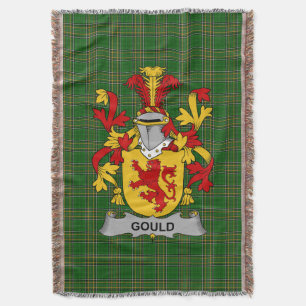 Cobertor Irish Gould Casaco do Serviço Familiar de Armas Ir