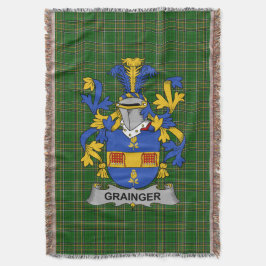 Cobertor Irish Grainger Casaco de Arms Family Crest Irlanda