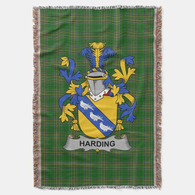 Cobertor Irish Harding Casaco de Armamento Family Crest Irl (Frente Vertical)