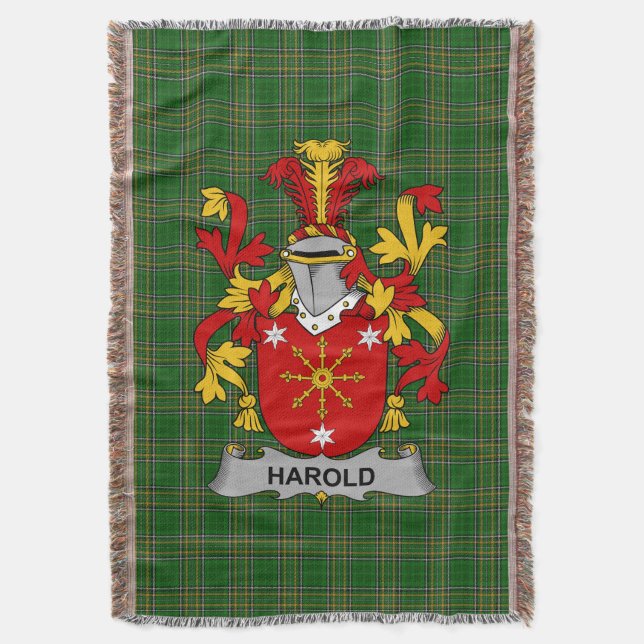 Cobertor Irish Harold ou Harrell Casaco da Guarda Familiar  (Frente Vertical)
