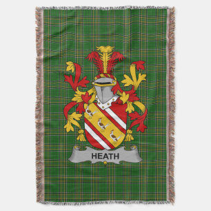 Cobertor Irish Heath Casaco do Serviço Familiar de Armas Ir