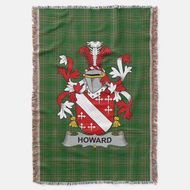 Cobertor Irish Howard Casaco do Armamentos Family Crest Irl (Frente Vertical)