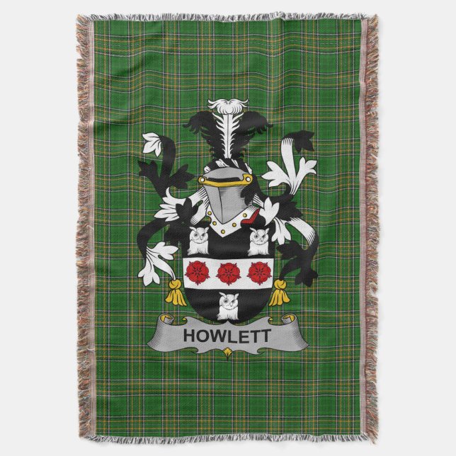 Cobertor Irish Howlett ou Hewlett Casaco de armamento Famil (Frente Vertical)