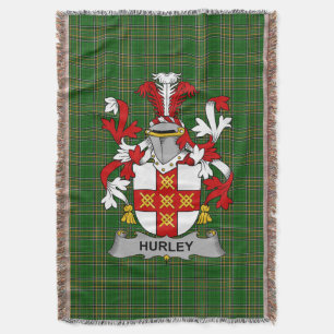 Cobertor Irish Hurley ou O_Hurley Casaco de Armas Familiare