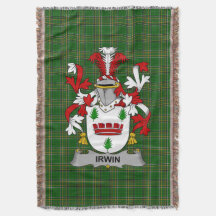 Irish Irwin Casaco do Armamento Family Crest Irlan