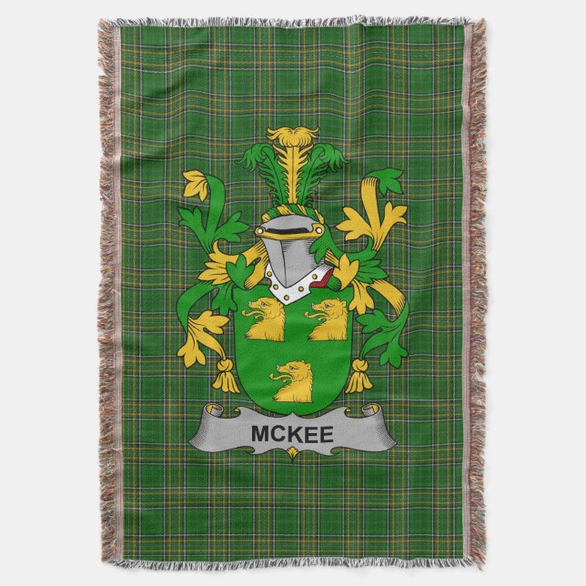 Cobertor Irish Kee ou McKee Casaco da Guarda Familiar de Ar (Frente Vertical)