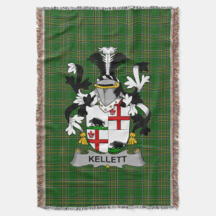 Cobertor Irish Kellett Casaco do Serviço Familiar de Armas