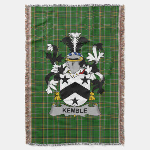 Cobertor Irish Kemble Casaco do Serviço Familiar de Armas I