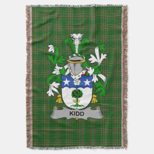 Cobertor Irish Kidd Casaco do Serviço Familiar de Armas Irl