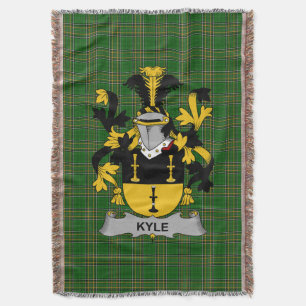 Cobertor Irish Kyle Casaco do Serviço Familiar de Armas Irl