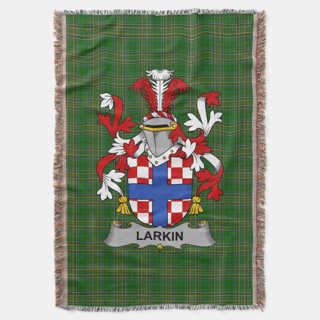 Cobertor Irish Larkin ou O_Larkin Casaco de Braços Familiar (Frente Vertical)
