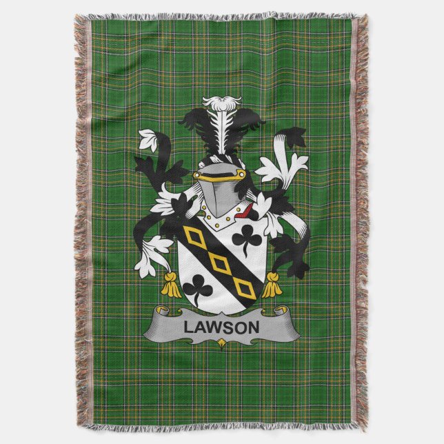 Cobertor Irish Lawson Casaco do Armamentos Family Crest Irl (Frente Vertical)