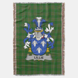 Cobertor Irish Lillie ou MacLilly Casaco de Braços Familiar