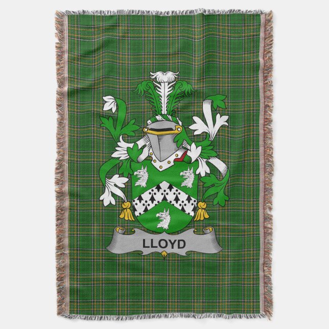 Cobertor Irish Lloyd Casaco do Armamentos Family Crest Irla (Frente Vertical)
