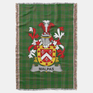 Cobertor Irish Malpas Casaco do Serviço Familiar de Armas I