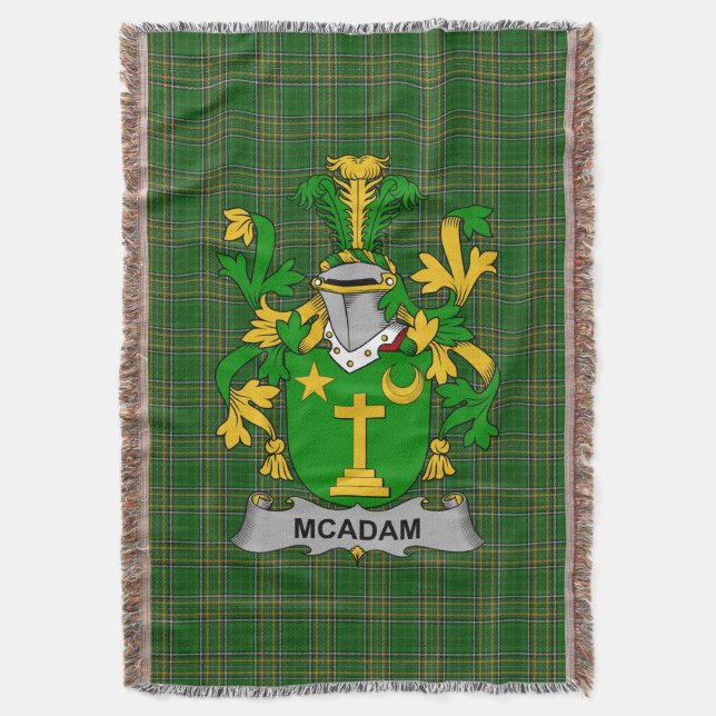 Cobertor Irish McAdam, Casaco do Serviço Familiar de Armas  (Frente Vertical)