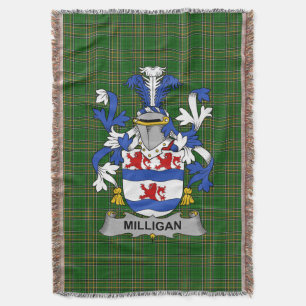 Cobertor Irish Milligan Casaco do Serviço Familiar de Armas