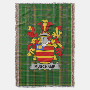 Cobertor Irish Muschamp Casaco do Serviço Familiar de Armas